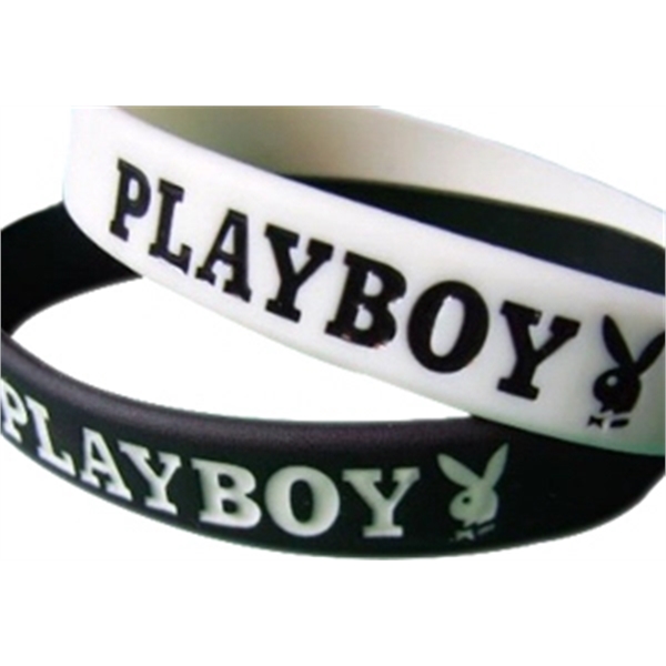 Custom Debossed Colorfilled Silicone Wristbands - Custom Debossed Colorfilled Silicone Wristbands - Image 4 of 10