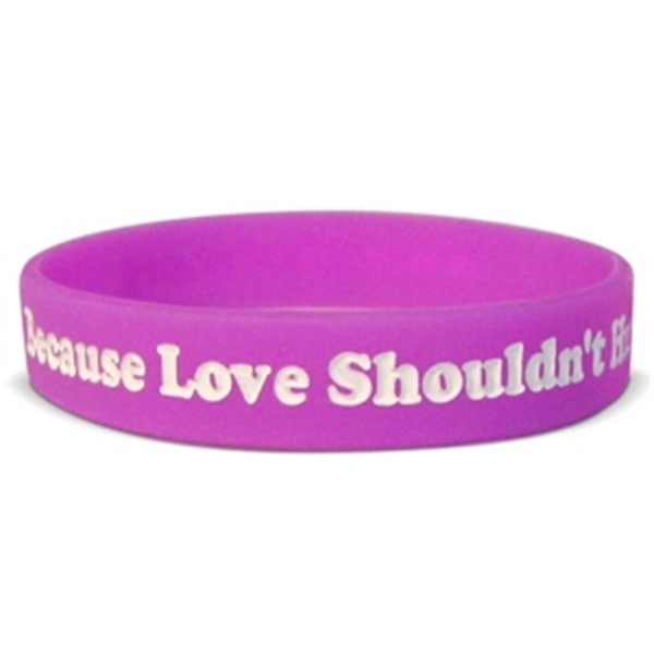 Custom Debossed Colorfilled Silicone Wristbands - Custom Debossed Colorfilled Silicone Wristbands - Image 5 of 10