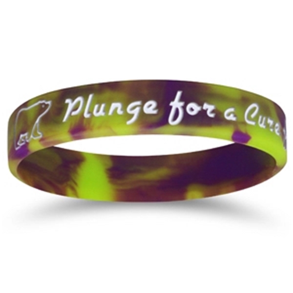 Colorfilled Silicone Wristband Bracelet - Colorfilled Silicone Wristband Bracelet - Image 2 of 10