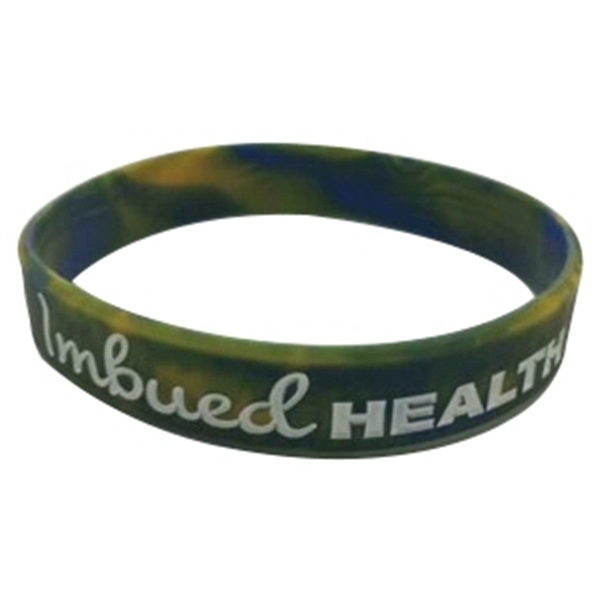 Colorfilled Silicone Wristband Bracelet - Colorfilled Silicone Wristband Bracelet - Image 1 of 10