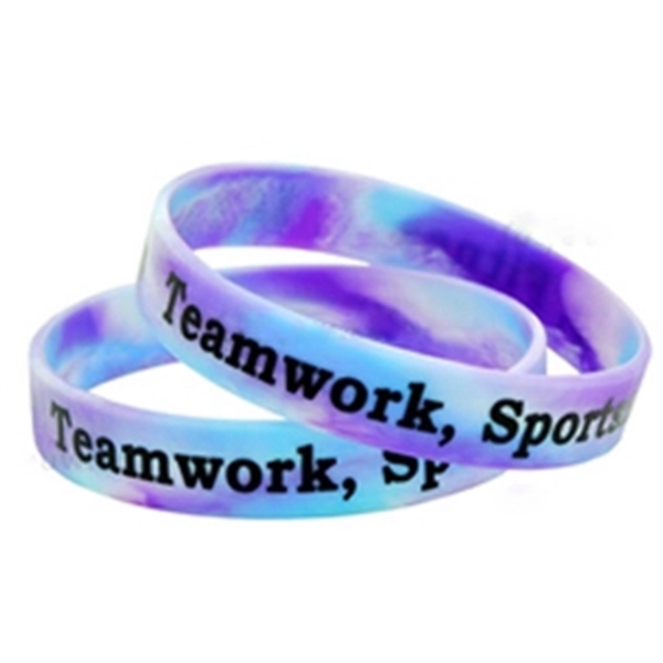 Custom Silkscreen Printed Silicone Wristbands-H - Custom Silkscreen Printed Silicone Wristbands-H - Image 2 of 11