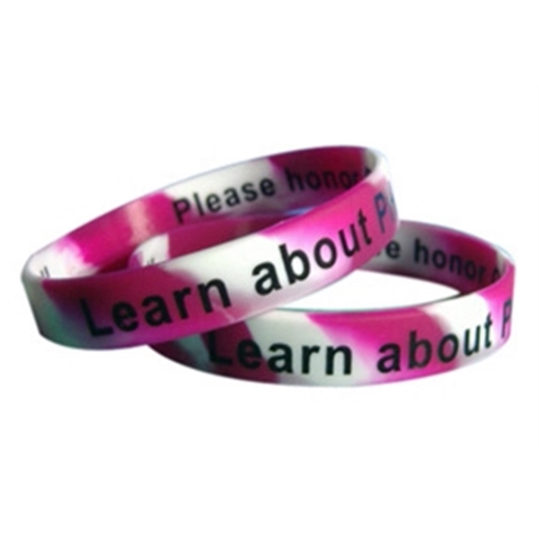 Custom Silkscreen Printed Silicone Wristbands-H - Custom Silkscreen Printed Silicone Wristbands-H - Image 4 of 11