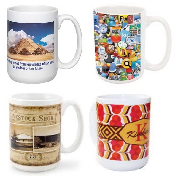 15oz White C-Handle Mug - 15oz White C-Handle Mug - Image 0 of 2