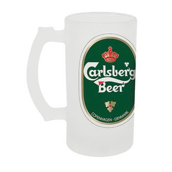 16 oz. Frosted Glass Stein - 16 oz. Frosted Glass Stein - Image 0 of 1