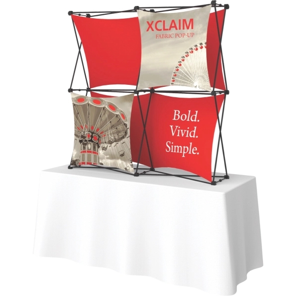 Xclaim 5ft Tabletop Fabric Popup Display Kit 01 - Xclaim 5ft Tabletop Fabric Popup Display Kit 01 - Image 2 of 3