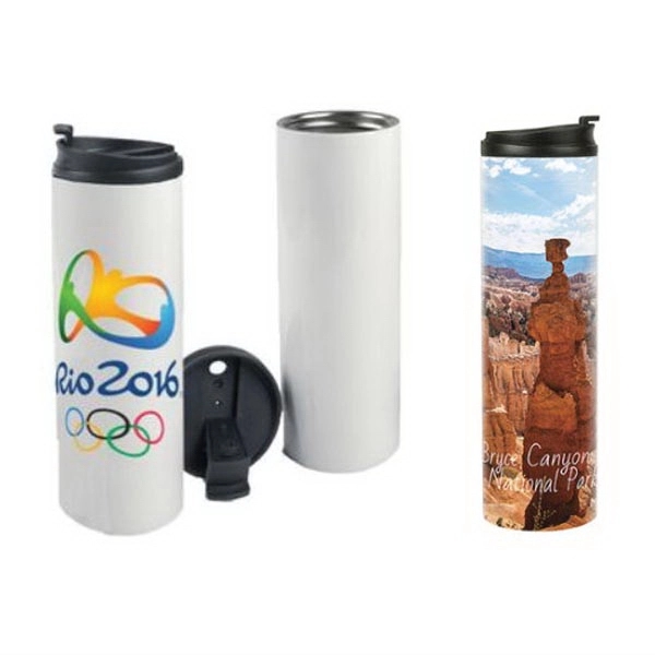 20 oz. White Stainless Steel Thermal Tumbler - 20 oz. White Stainless Steel Thermal Tumbler - Image 0 of 1