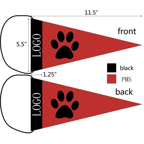 Customize Printed Felt Pennant - Customize Printed Felt Pennant - Image 0 of 0