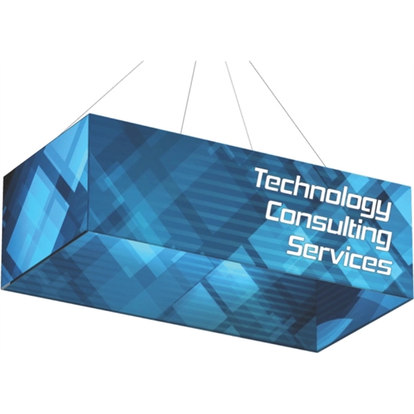 Rectangle 8' x 4' Hanging Structure & Double Sided Graphic - Rectangle 8' x 4' Hanging Structure & Double Sided Graphic - Image 1 of 1