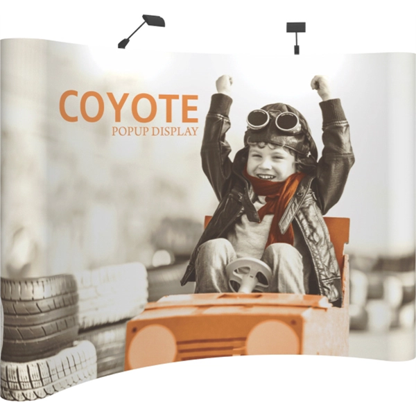 Coyote Popup 10' wide Curved Display Kit - Coyote Popup 10' wide Curved Display Kit - Image 0 of 4