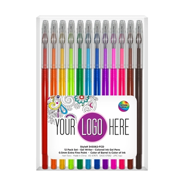 12 Pack of Gel Writersa, Extra Fine Point Pens