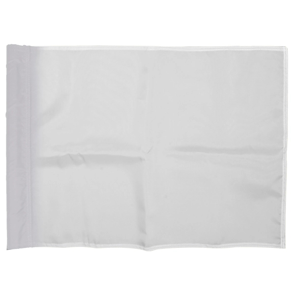 14" X 20" Solid White Golf Flags - 14" X 20" Solid White Golf Flags - Image 0 of 1