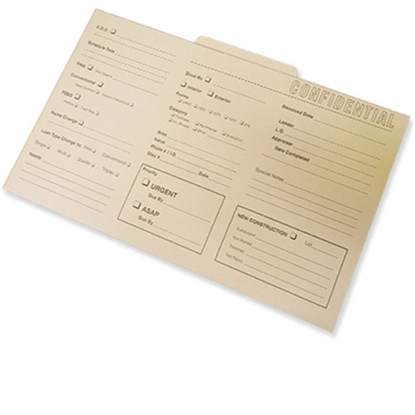 Legal Size File Folder with Second Postion Tab - Legal Size File Folder with Second Postion Tab - Image 0 of 1
