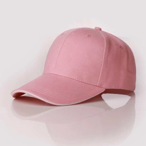 Promotional Custom Logo 100% Cotton 6 panel Baseball Cap Hat - Promotional Custom Logo 100% Cotton 6 panel Baseball Cap Hat - Image 2 of 5