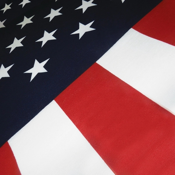 3' x 5' U.S. Promotional Printed Poly/Cotton Flag - 3' x 5' U.S. Promotional Printed Poly/Cotton Flag - Image 1 of 3
