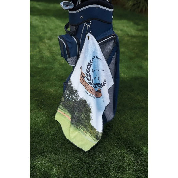 Microfiber Waffle Golf Towel - Microfiber Waffle Golf Towel - Image 3 of 11