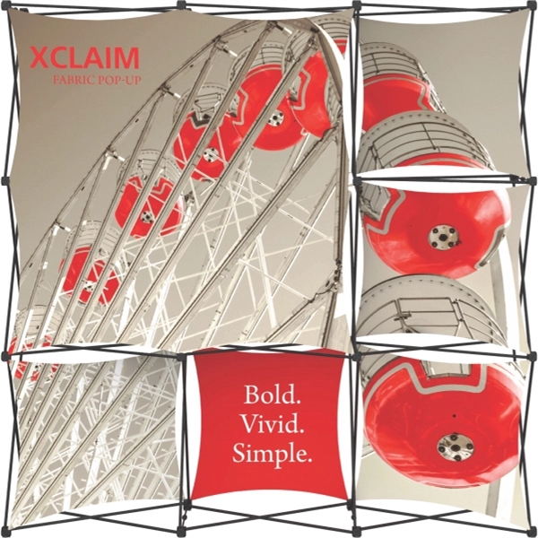 Xclaim 8ft Wide Fabric Popup Display Kit 03 - Xclaim 8ft Wide Fabric Popup Display Kit 03 - Image 2 of 3