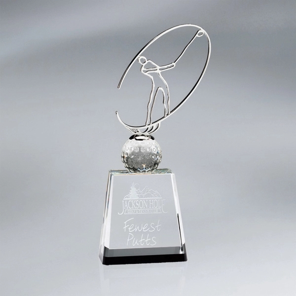 Orbital Golfer on Clear Base (lrg)