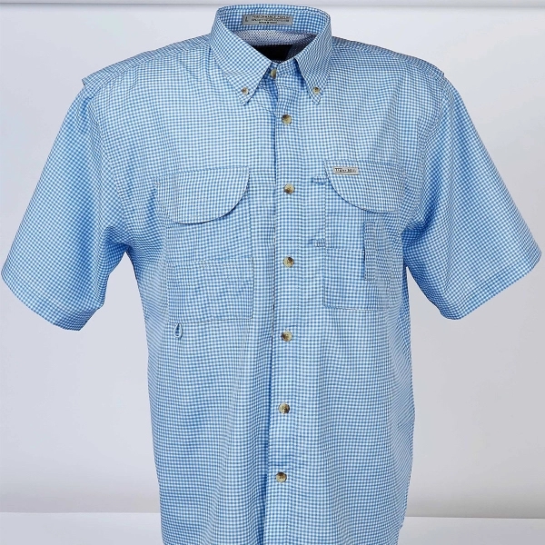 Fishing Shirt Short Sleeves Gingham - Fishing Shirt Short Sleeves Gingham - Image 1 of 1