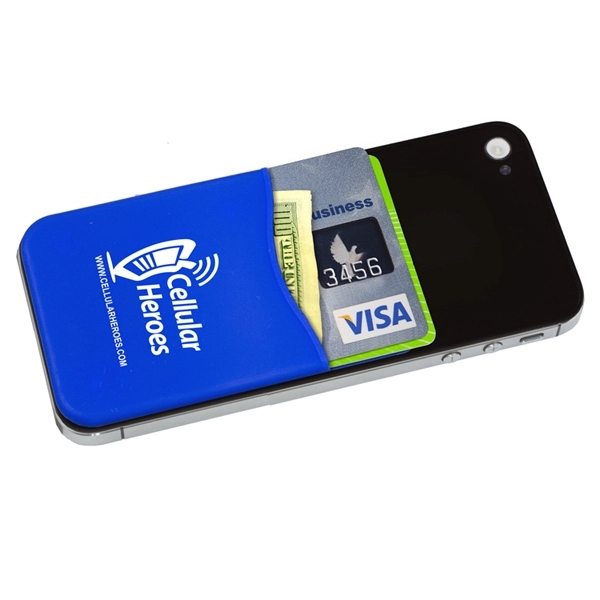 Banker Soft Silicone Cell Phone Wallet - Banker Soft Silicone Cell Phone Wallet - Image 2 of 10
