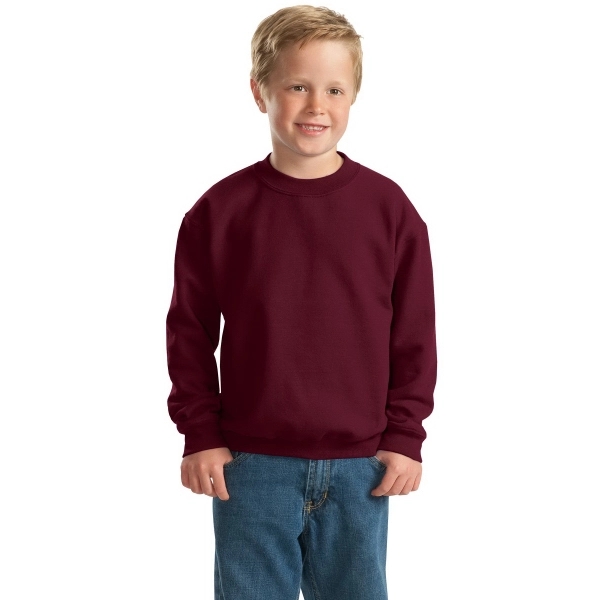 Gildan - Youth Heavy Blend Crewneck Sweatshirt. - Gildan - Youth Heavy Blend Crewneck Sweatshirt. - Image 6 of 67