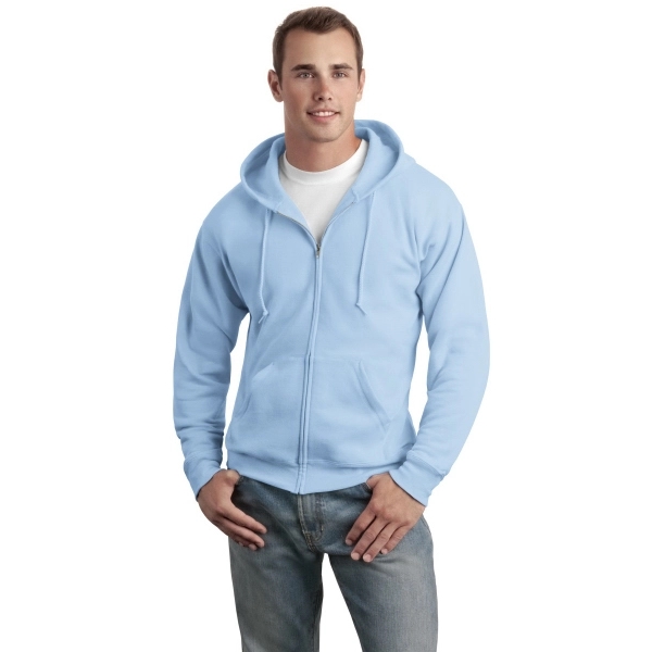 Hanes - EcoSmart Full-Zip Hooded Sweatshirt. - Hanes - EcoSmart Full-Zip Hooded Sweatshirt. - Image 17 of 91