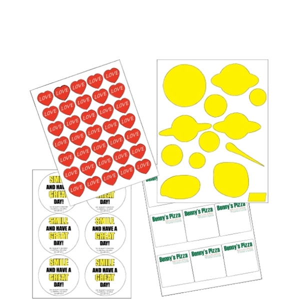 Custom Labels on 8.5" x 11" Laser Sheets 1,000 Sheets per...
