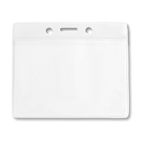 Horizontal Clear Vinyl Badge Holders with Color Bar - Horizontal Clear Vinyl Badge Holders with Color Bar - Image 4 of 8