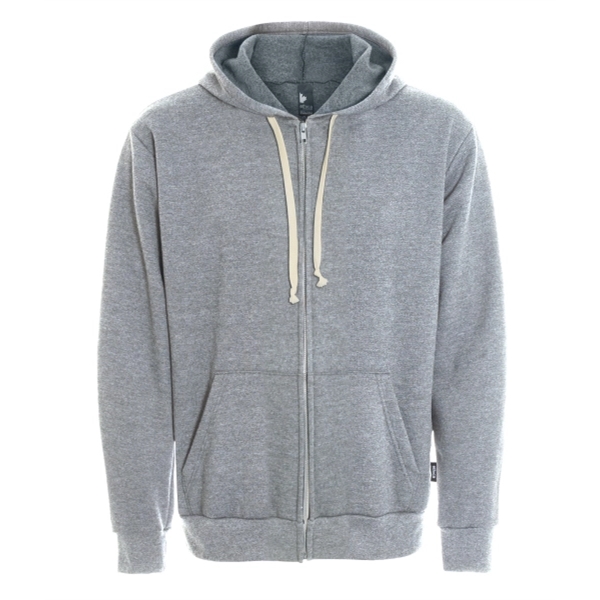 Unisex hooded full zip sweatshirt - Unisex hooded full zip sweatshirt - Image 3 of 5