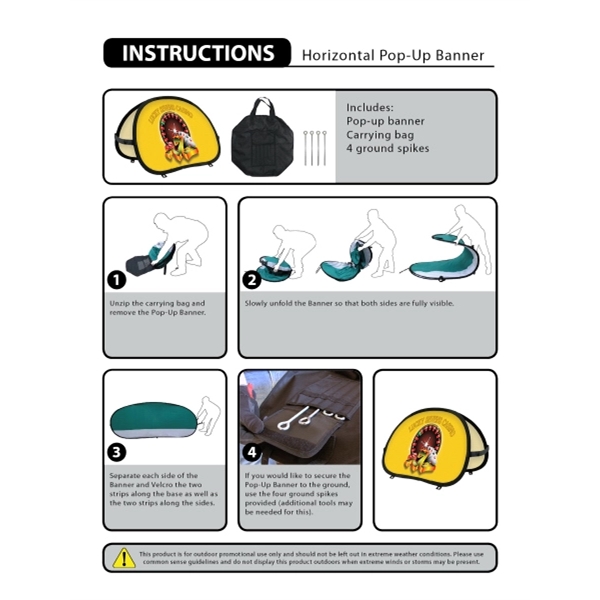 78.75" x 39.37" Horizontal Pop-Up Banner - 78.75" x 39.37" Horizontal Pop-Up Banner - Image 4 of 5