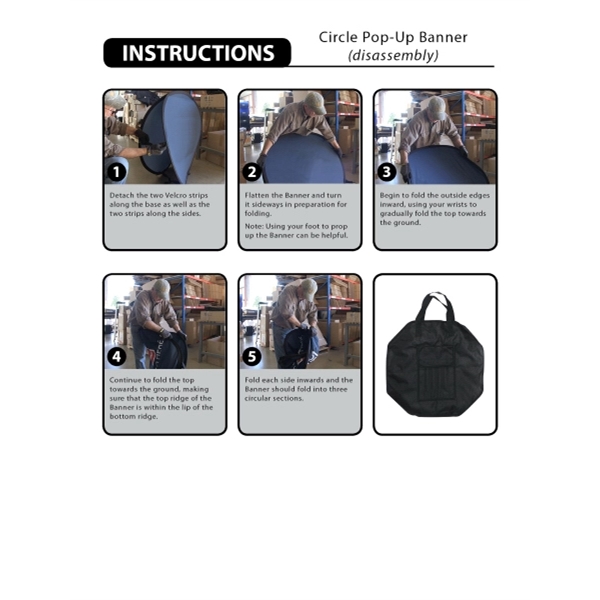 39.37" Circle Pop-Up Banner - 39.37" Circle Pop-Up Banner - Image 5 of 5