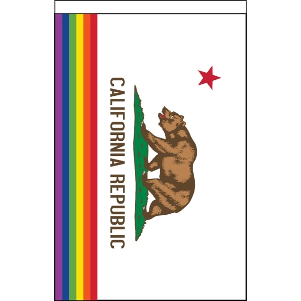 California Pride Deluxe Garden Flag - California Pride Deluxe Garden Flag - Image 0 of 0