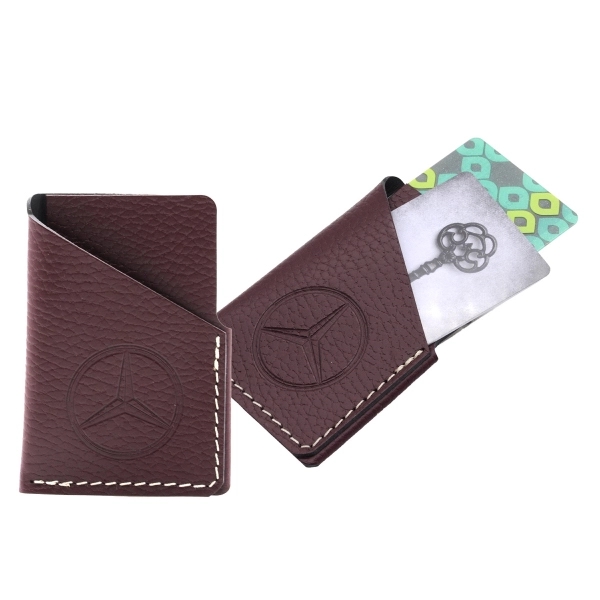 VERTICAL LEATHER BUSINESS CARDS WALLET - VERTICAL LEATHER BUSINESS CARDS WALLET - Image 1 of 10