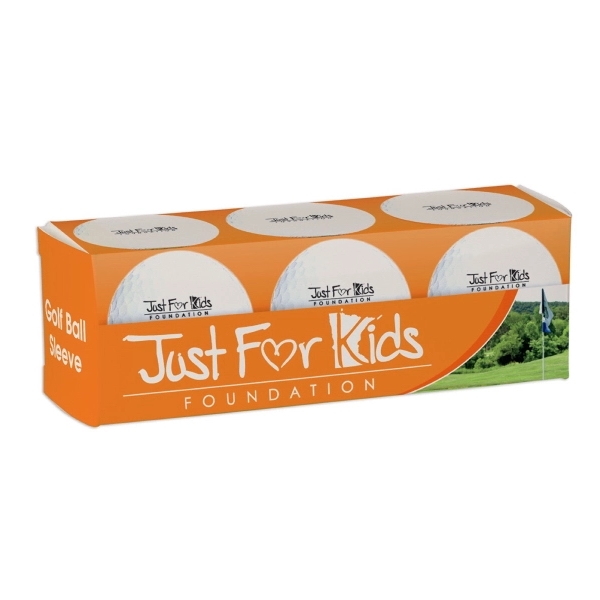 Printed Golf Ball - 3 Ball Sleeve - Custom Printed Box - Printed Golf Ball - 3 Ball Sleeve - Custom Printed Box - Image 0 of 0