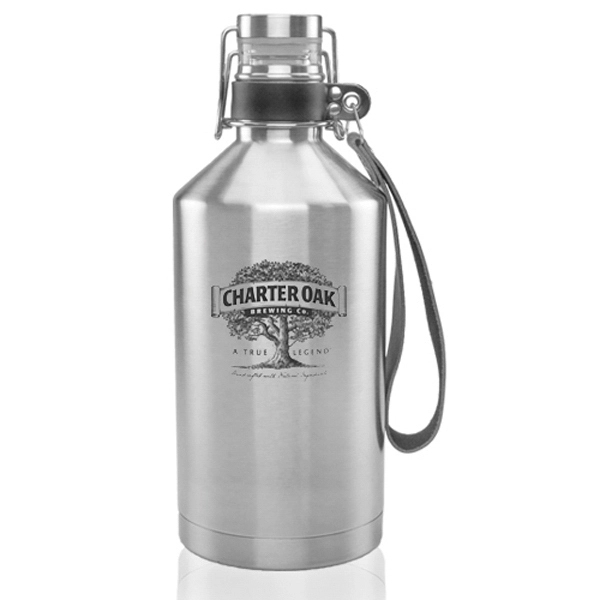 Napa Double Wall Stainless Wine Canteen - 25 Oz.