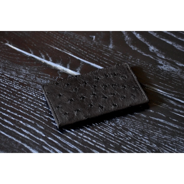 Business/Credit Card Case - Ostrich Onyx - Business/Credit Card Case - Ostrich Onyx - Image 0 of 5