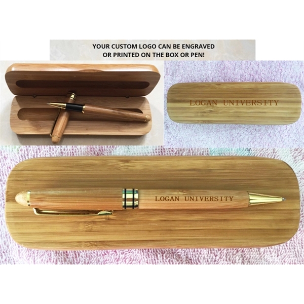 Executive Wooden Pen Set w/ Matching Case