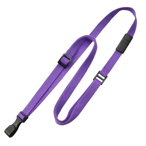 3/8" Adjustable Breakaway Lanyards w/ No-Twist Plastic Hook - 3/8" Adjustable Breakaway Lanyards w/ No-Twist Plastic Hook - Image 8 of 9
