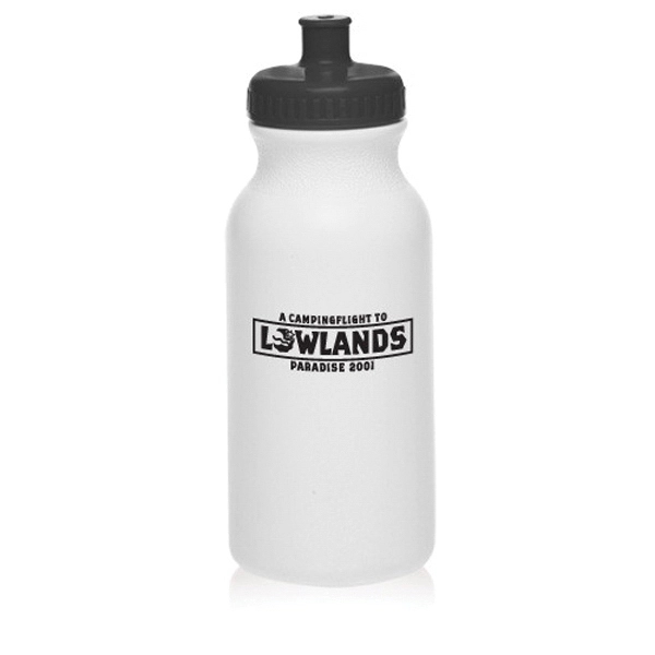 20 oz. White Water Bottle with Push Cap - 20 oz. White Water Bottle with Push Cap - Image 2 of 22