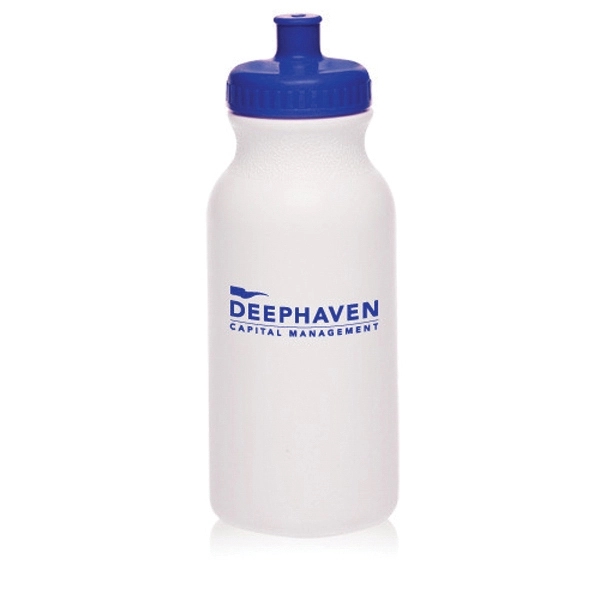 20 oz. White Water Bottle with Push Cap - 20 oz. White Water Bottle with Push Cap - Image 3 of 22