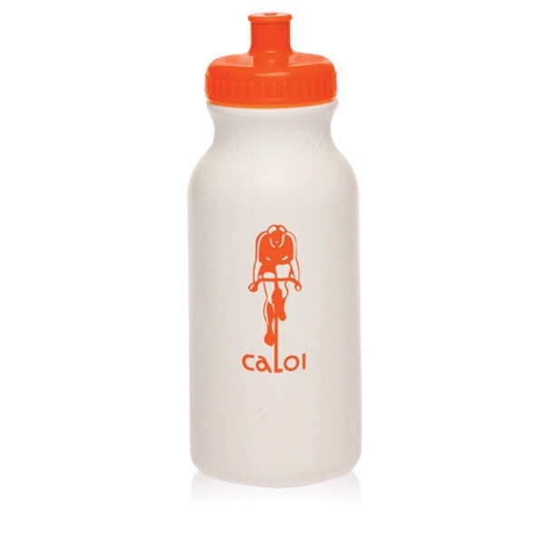 20 oz. White Water Bottle with Push Cap - 20 oz. White Water Bottle with Push Cap - Image 5 of 22