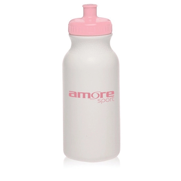 20 oz. White Water Bottle with Push Cap - 20 oz. White Water Bottle with Push Cap - Image 6 of 22