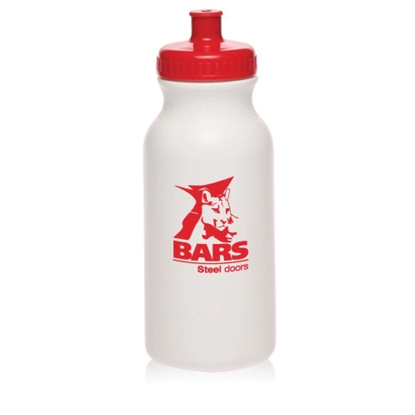 20 oz. White Water Bottle with Push Cap - 20 oz. White Water Bottle with Push Cap - Image 7 of 22