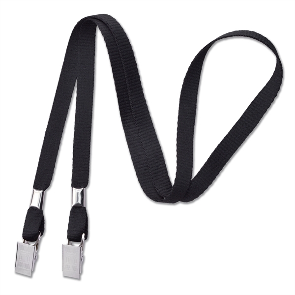 3/8" Open-Ended Event Lanyard/Mask Holder w/ 2 Bulldog Clips - 3/8" Open-Ended Event Lanyard/Mask Holder w/ 2 Bulldog Clips - Image 2 of 6