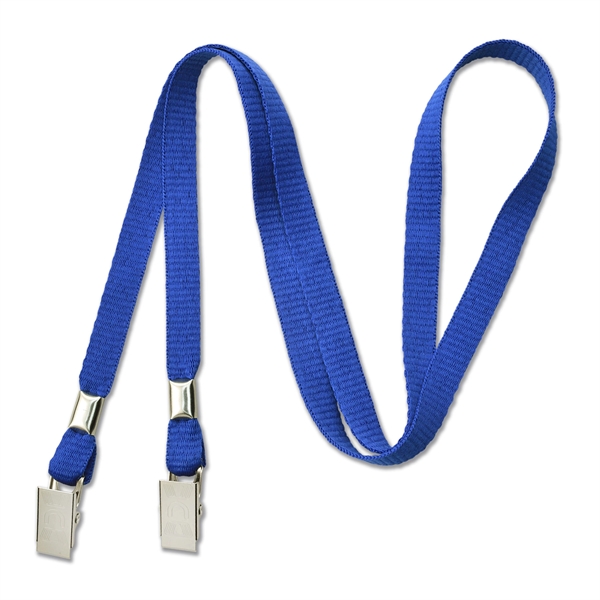 3/8" Open-Ended Event Lanyard/Mask Holder w/ 2 Bulldog Clips - 3/8" Open-Ended Event Lanyard/Mask Holder w/ 2 Bulldog Clips - Image 4 of 6