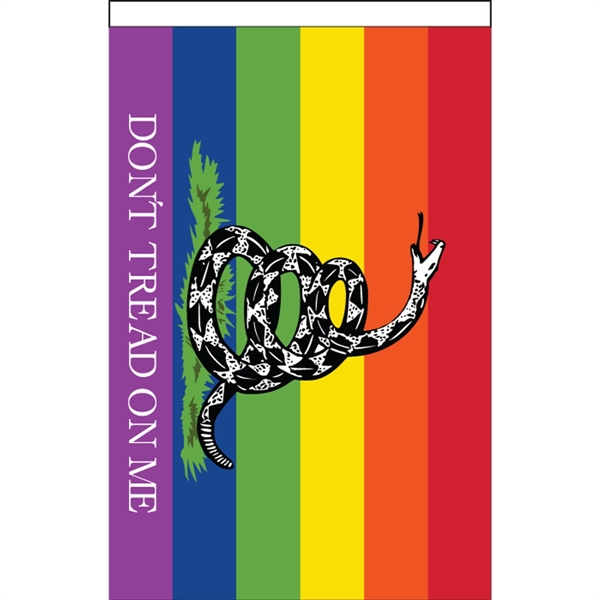 Don't Tread on Me Pride Deluxe Garden Flag - Don't Tread on Me Pride Deluxe Garden Flag - Image 0 of 0