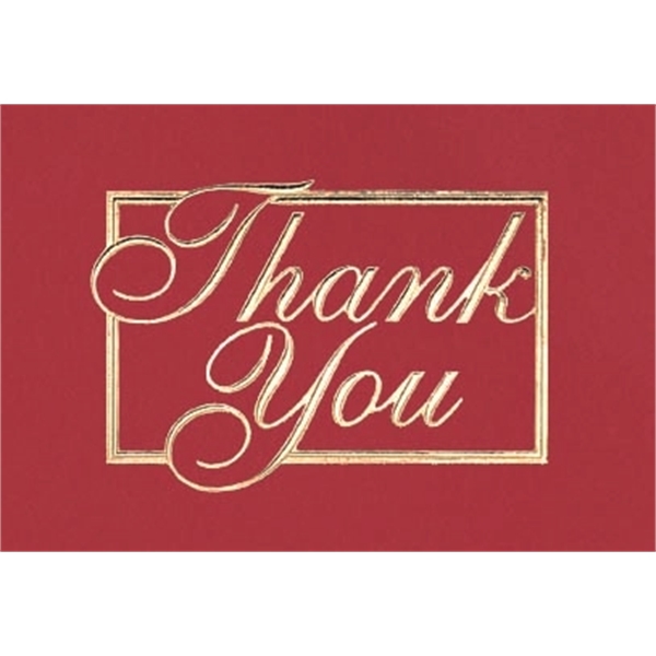 3.5x5 Thank You Red & Gold Note Cards - 3.5x5 Thank You Red & Gold Note Cards - Image 0 of 0