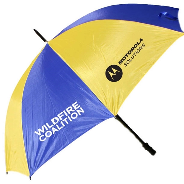 Golf umbrella, 2 Tone Blue/Yellow, 58" Arc - Golf umbrella, 2 Tone Blue/Yellow, 58" Arc - Image 0 of 1