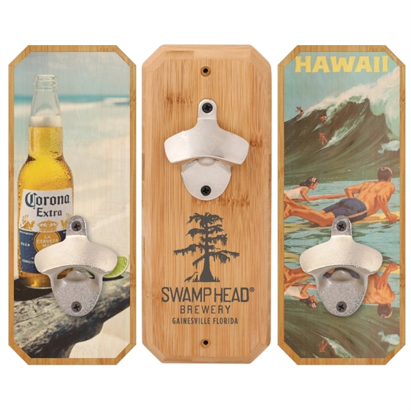 Emerson Bamboo Plaque Wall Mounted Bottle Opener - Emerson Bamboo Plaque Wall Mounted Bottle Opener - Image 0 of 1