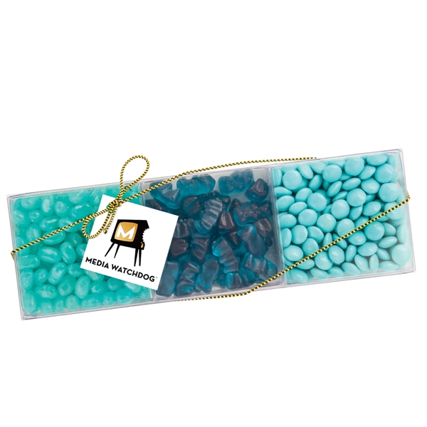 3 Way Square Acetate Filled with Candy by Color