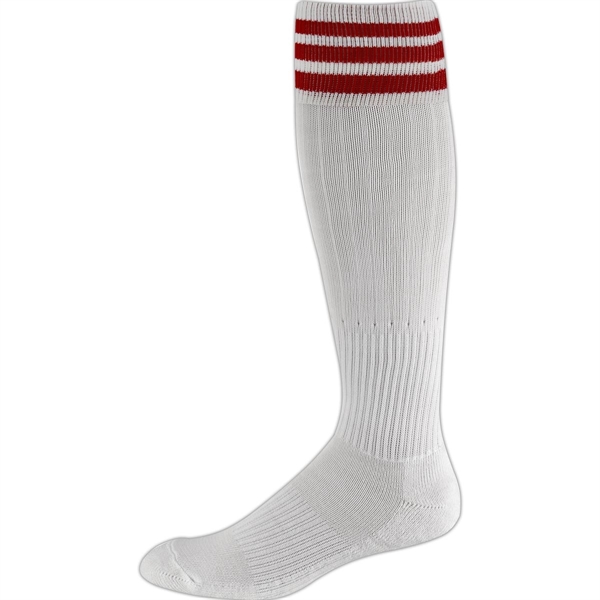 Performance 3 Stripe Soccer Over The Calf Socks - Performance 3 Stripe Soccer Over The Calf Socks - Image 0 of 5